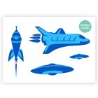QBIX Space Stencil A3 – 2 Layers