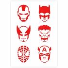 Superhero Stencil in 3 sizes