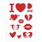 Valentine Stencil in 3 sizes