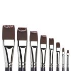 Winsor & Newton Galeria Acrylic paint brush - flat short with long handle