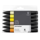 Winsor & Newton Promarker set of 6 Yellow Shades
