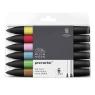 Winsor & Newton Promarker set of 6 medium shades