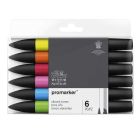 Winsor & Newton Promarker set of 6 Bright shades