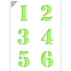 QBIX Number Stencil - 1 2 3 4 5 6 - A3 Format