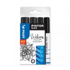 Pilot Pintor Welcome Set Black 4 Pieces - EF/F/M/B