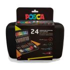 Posca markers case with 24 different paint markers