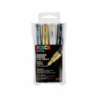 Posca PC1MC 4A 1MC - 4x Metallic Color Set