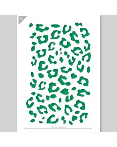 Leopard print Stencil - A4 Format