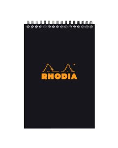 Rhodia Classic notebook A5 - Lines printed & black cover