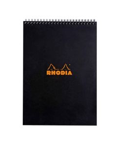 Rhodia Classic Notepad A4 - Graph paper & black cover