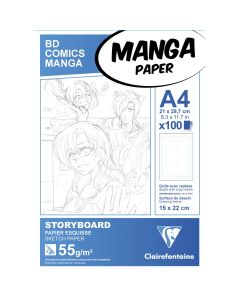 Clairefontaine Manga Paper - A4 storyboard paper - 6-fold layout