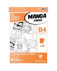 Clairefontaine B4 Manga paper - 40 sheets - Neutral