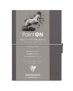 Clairefontaine Paint-ON Travel Journal - Gray - Mixed Media