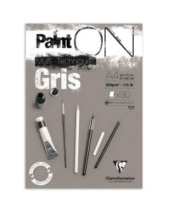 Clairefontaine Paint-ON A4 Block - Gray