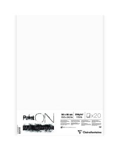 Clairefontaine Paint'ON White 50x65cm Sheets