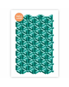 3D Escher Pattern Stencil - A3 Size - 3 Layers