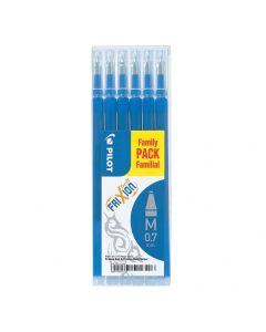 Pilot FriXion Ball - Set of 6 Blue Refills - Medium Tip