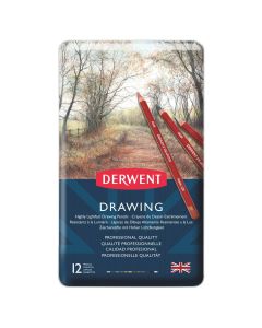 Derwent Drawing 12 Pencils Tin