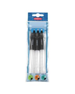 Derwent Aqua Brushes - 3-piece set