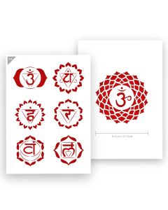 QBIX Chakra Stencil - A4 size