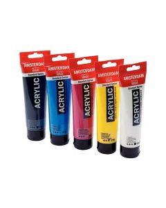 Amsterdam Acrylic Paint Set of 5 colors - 120ml