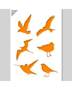 QBIX Bird Stencil - A3 Size