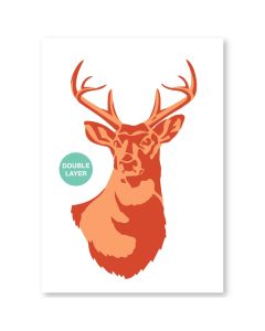 QBIX Deer Stencil - A3 size - 2 layers