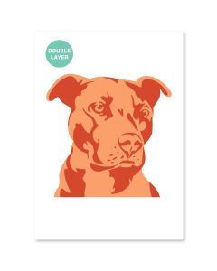 QBIX Dog Stencil - A3 Size - 2 layers