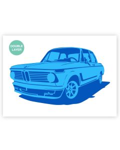 QBIX BMW E10 02 Stencil A3 – 2 Layers