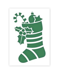 Christmas Sock Stencil in 3 sizes