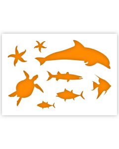 Sea Life Stencil in 3 sizes
