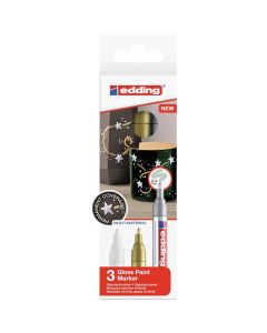 Edding 750 paint marker set of 3 metallic colors