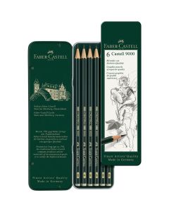 Faber-Castell 9000 Graphite pencils set of 6 pieces