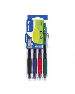 Pilot G-2 07 Set2Go Rollerball set of 4 basic colors