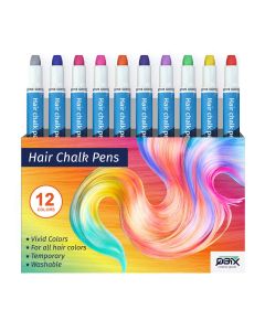 QBIX Hair chalk set - 12 pieces of temporary hair coloring
