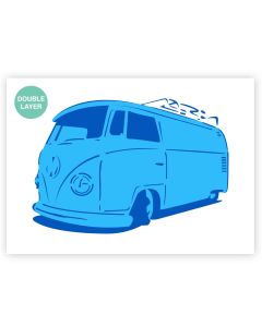 QBIX A3 Volkswagen Van stencil – 2 Layers