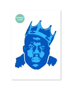 QBIX Notorious BIG Stencil - A3 size - 2 layers