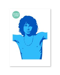 QBIX Jim Morrison Stencil - A3 size - 2 layers