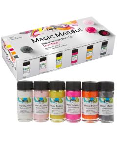 KREUL Magic Marble Effect Paint set of 6 neon colors