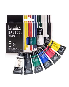 Liquitex Basics Acrylic paint set of 6 primary colors - 22ml