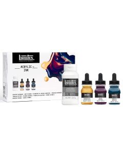 Liquitex Pro Acrylic Ink & Pouring Medium set of 3 deep colors