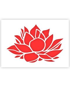 Lotus Flower Stencil in 3 sizes