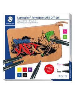 Staedtler Lumocolor ART DIY Pouch set of 7 markers + case