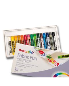 Pentel Textile chalk set of 15 colors