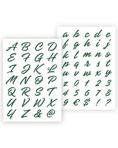 QBIX Letter Stencil Decorative Letters - A4 Format