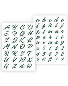 QBIX letter template Decorative letters in 2 sizes