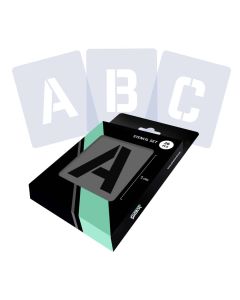 QBIX Letter Stencil Set – 5cm – Complete Alphabet - Sans Serif