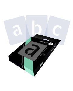 Letter Stencils Set Complete Alphabet - Lowercase - 2 sizes