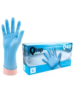 Qtop Q40 Blue Nitrile Gloves 100x