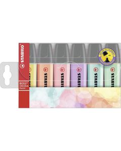 STABILO BOSS Original Highlighter Marker set of 6 pastel colors